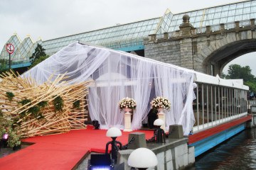 Свадьба на Пушкинской набережной - шатры А-Тент