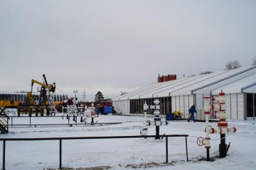 Запуск электростанции в Ханты-Мансийском АО - шатры А-Тент