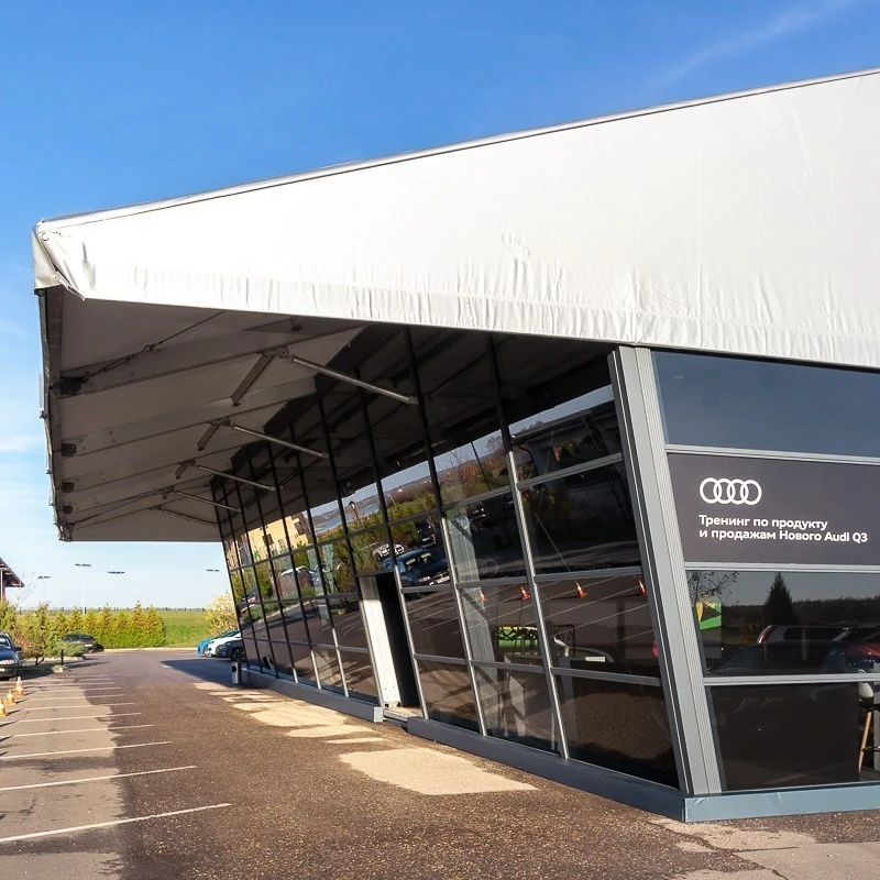 Вариант оформление павильона для Audi