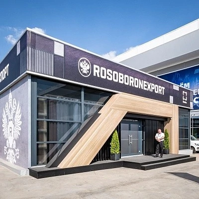 Премиальный павильон для Rosoboronexport главный вход