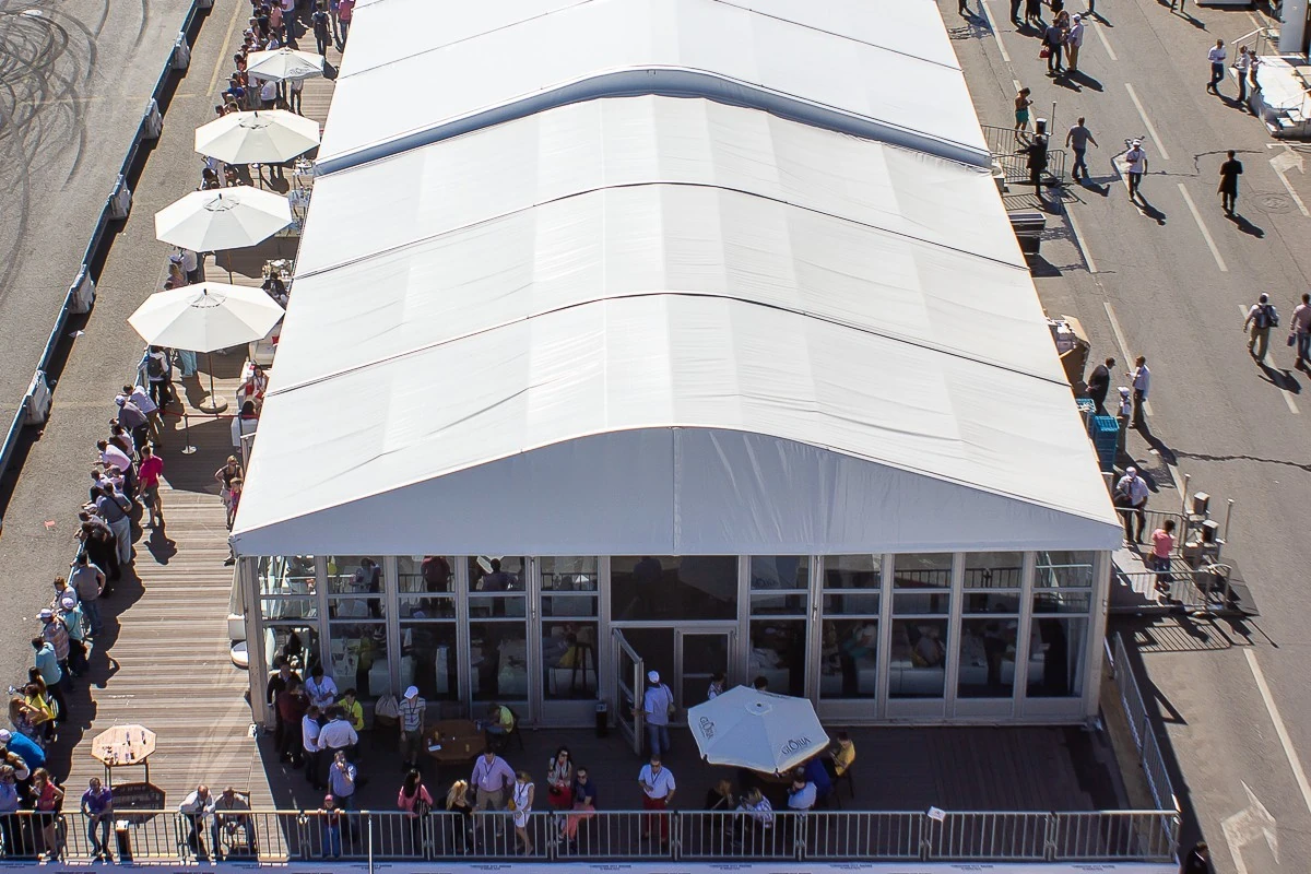 Классические конструкции CURVED TENT вид сверху