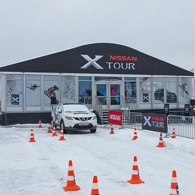 Классические павильоны для презентации Nissan X-Tour