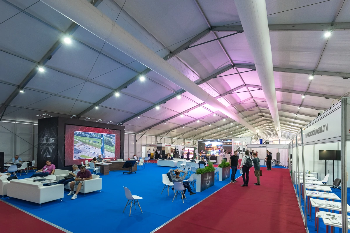 Классические конструкции BIG TENT вид внутри рабочая зона
