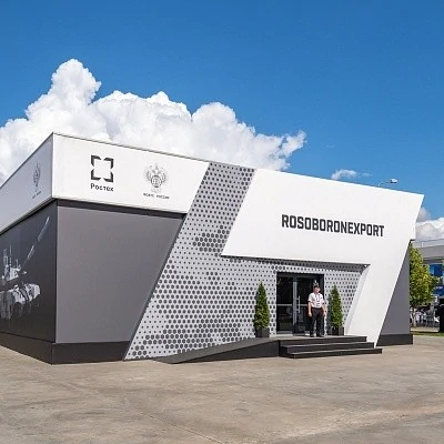 Премиальный павильон для Rosoboronexport главный вход